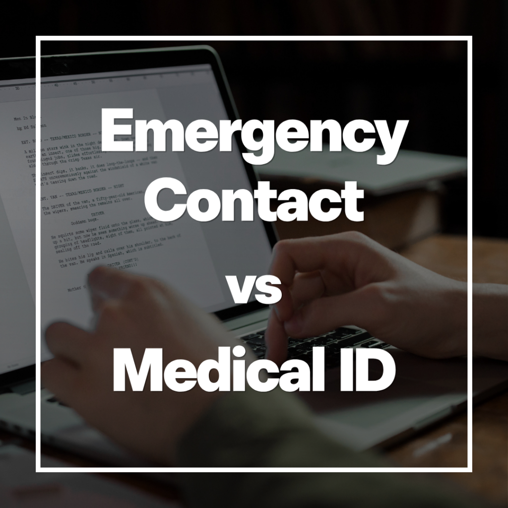 emergency contact vs medical ID